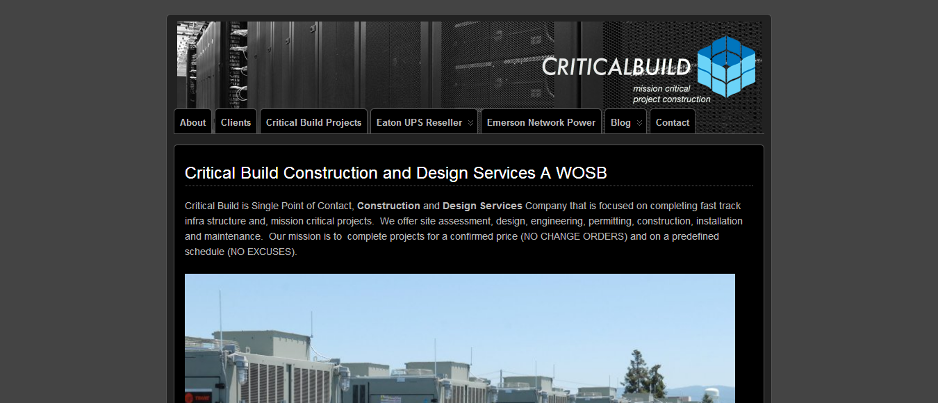Commercial Construction Contractor website