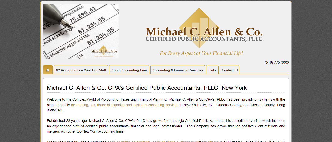 CPA Accounting Firm website